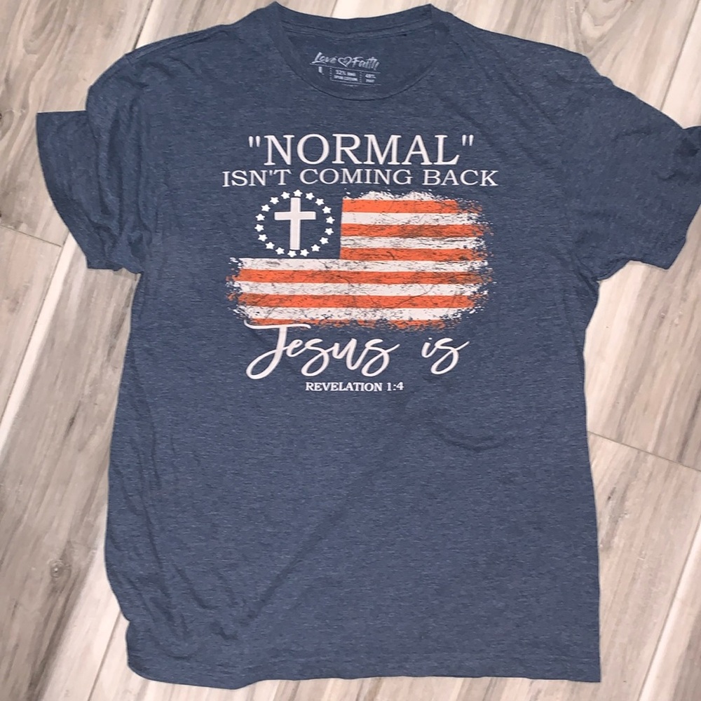 1️⃣ Christian T shirt sz L unisex